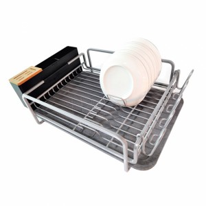 Kitchen Organiser Diatom Mud Draining Board Dish Drying Rack Steel Dish Drainer
