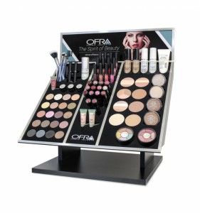 Lipstick Display Stand Manufacturer Wooden Makeup Cosmetics Display Counter