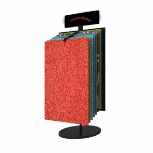 Placas de exposição móveis de amostra de carpete de metal preto à venda