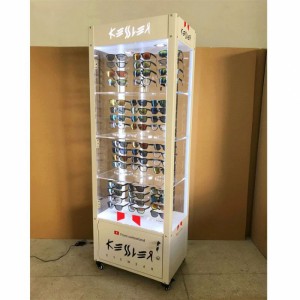 Perfect White Customized Electric Sunglasses Display Frame Stand