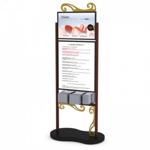 Sikat na Metal Customized Advertising Pop Card Sign Holder