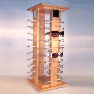 Populiarus pasukamas saulės akinių ekrano dizaino stendas, didmeninė prekyba