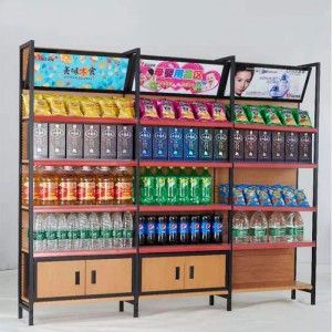 Dispositivos elétricos de varejo funcionais personalizados para supermercado de 3 grupos com gabinete
