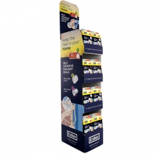 Veilige reclame blauwe op maat gemaakte bulk kartonnen display-eenheden