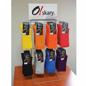ເສັ້ນລວດໂລຫະງ່າຍດາຍສີຂີ້ເຖົ່າທີ່ກໍາຫນົດເອງ Countertop Sock Display Stand