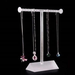White Color Counter Top Jewelry Display Set Foar Ring Ketting Acryl Jewelry Display Stand