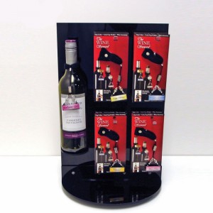 Wine Retail Store Display Design Showroom Custom Table Stand Modernong Acrylic Wine Display Rack
