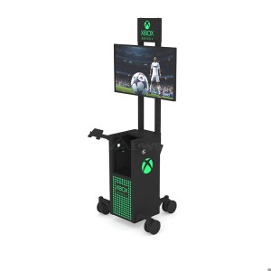 Nyttig bevegelig Xbox-skjermstativ i metall, justerbar i høyden