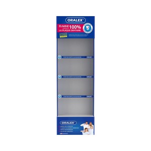 Aangepaste vloer tandenborstel display rack tandpasta displaystandaard voor winkel