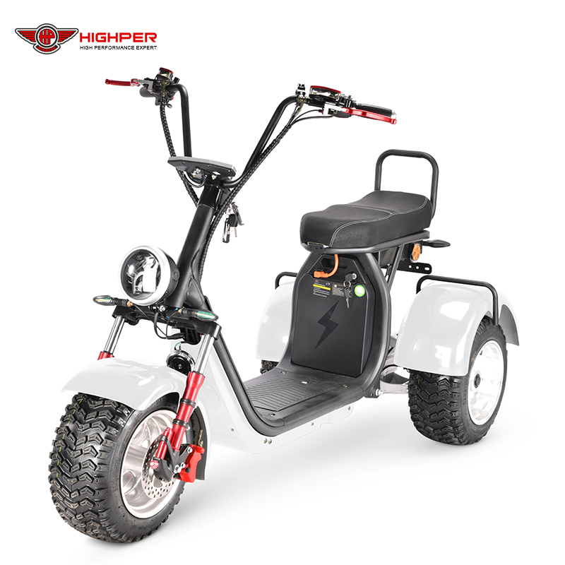 Trehjulet elektrisk motorcykel Citycoco