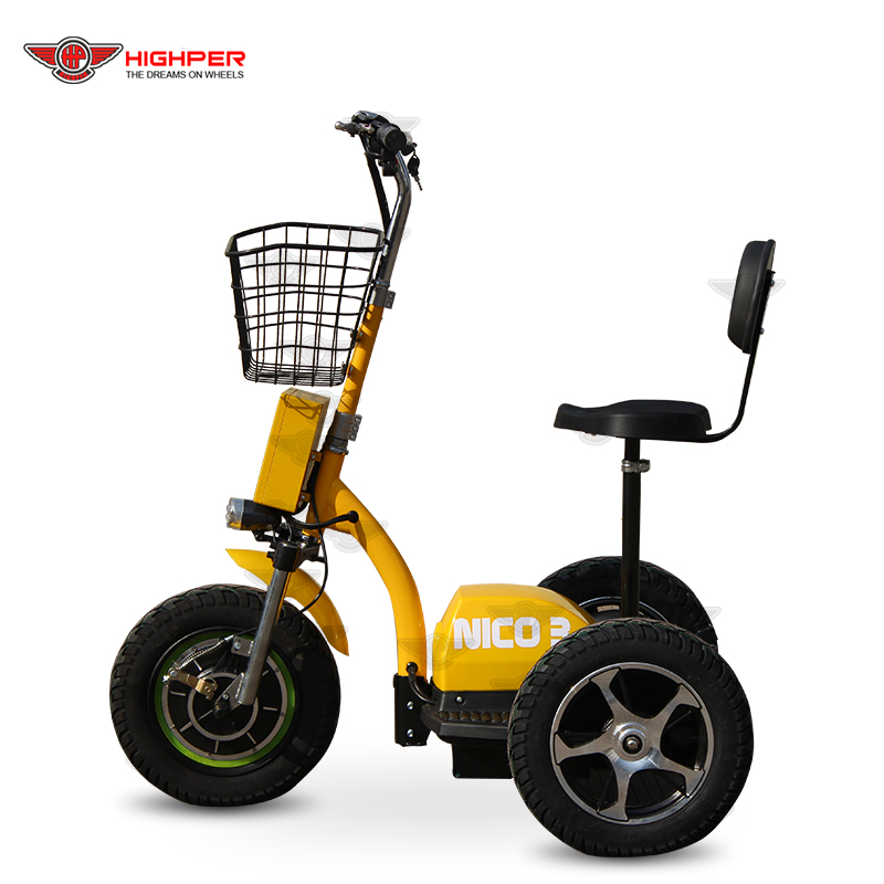 500w48v elektrisk 3-hjulet scooter