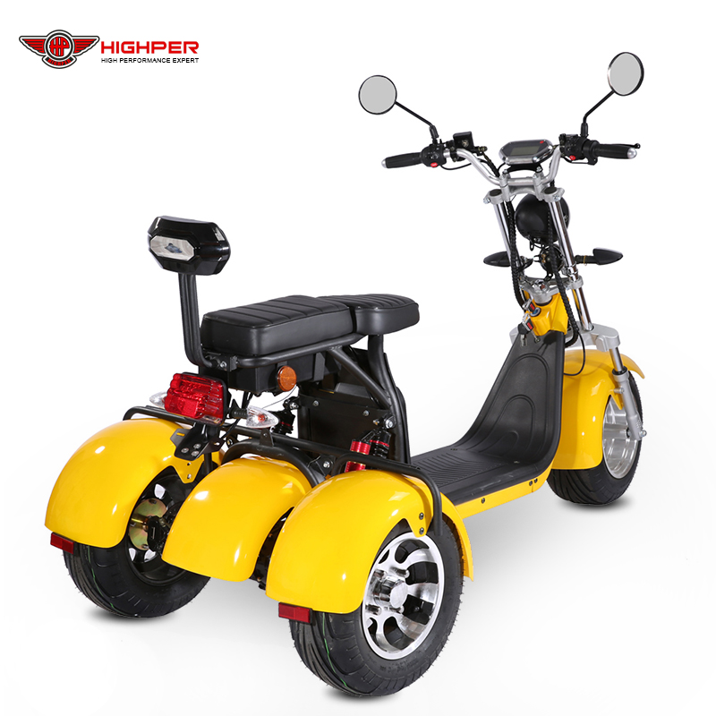 Off Road 2000w Electric 3 Wheel Motorcycle Scooter Մեծահասակների համար