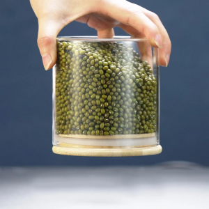 Household Airtight Storage Airtight Wide Mouth Food Storage Glass Jar