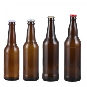 330ml amber glass beer bottles