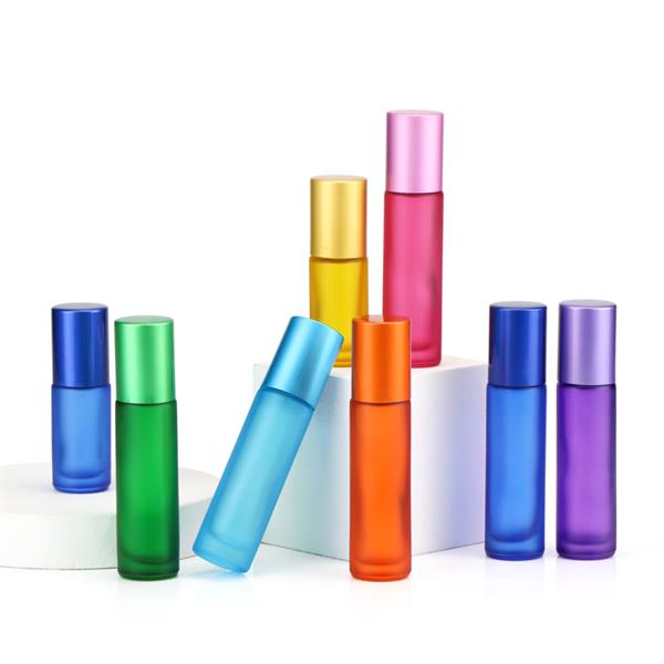 10ml Colorful Roll On Glass Bottle With Cap Featured Image