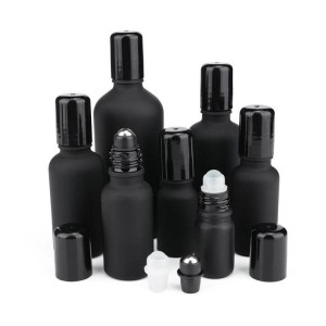 5ml-100ml Black Glass Roller Ball Essential Oil Bottle
