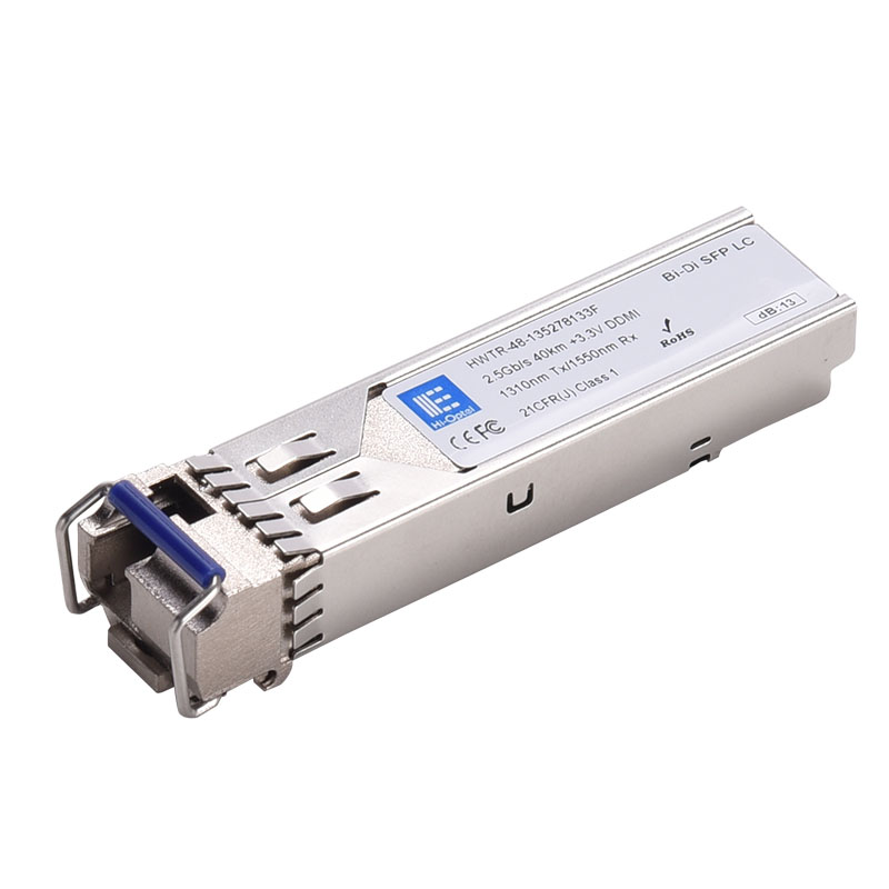 2.5GBASE-BX SFP 1310nm-TX 1550nm-RX 40km Modulo Hi-Optel HWTR-48-135278133F Immagine in primo piano