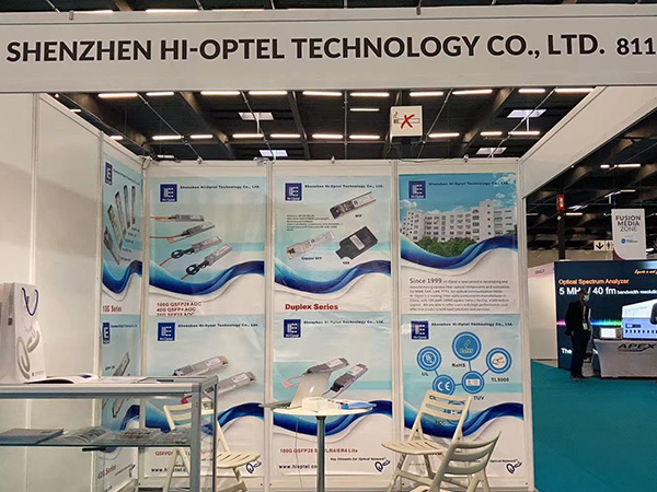 Shenzhen Hi-Optel Technology Co., Ltd. nahm vom 14. bis 16. September 2021 an der ECOC 2021 in Bordeaux, Frankreich teil. Standnummer ist 811.