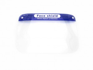Bejgħ bl-ingrossa Disposable Safety Medical Face Shields PPE Kontra ċpar Faceshield trasparenti
