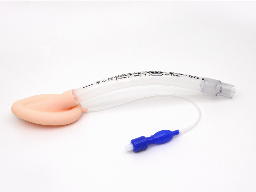 Pirmās palīdzības medicīniskā PVC silikona balsenes maska ​​Airway LMA piedāvātais attēls
