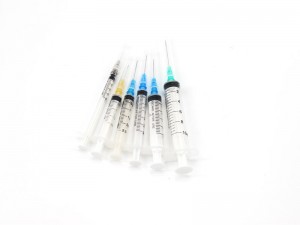 Medical Luer loko Slip 60ml 50ml 20ml 10ml 5ml 3ml 2ml 1ml Medical Disposable syringe ndi singano