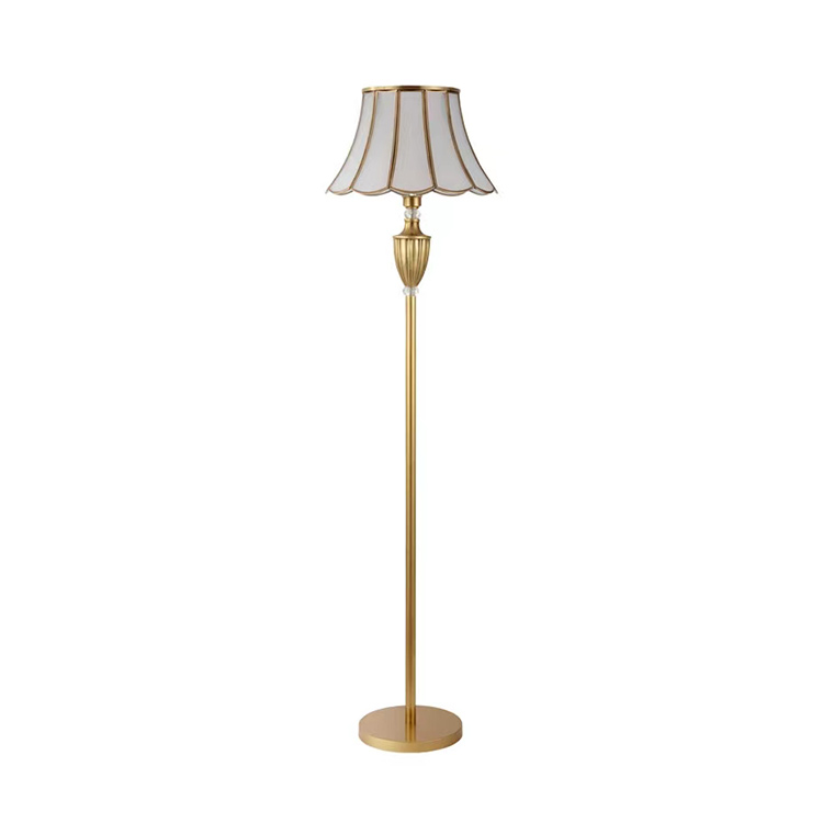 HITECDAD Traditional Floor Lamp, Classic Standing Lamp Brass Vintage Tall Pole Lamp for Living Room Bedroom Office Rustic Upright Floor Light