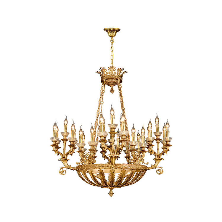HITECDAD Grande lampadario francese in rame in stile Impero Napoleone