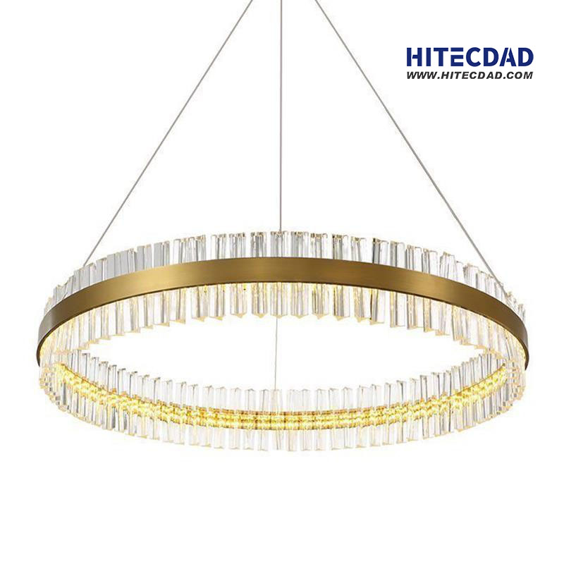 Postmoderne Nordic Simple LED Light Luxe kristallen hanglamp