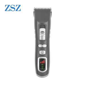 SHOUHOU S09 Electric Hair Clipper Smart LED Display Titanium-plated Fixed Blade Ceramic Moving Head 2200mAh, Rechargeable, electric display Detachable, Walang Stuck, Stainless Stell, Pet Accessory