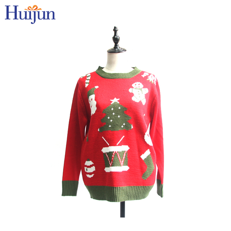 뜨거운 판매 크루넥 어글리 스웨터 크리스마스 점퍼