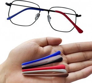 silicone anti-slip eyeglass end tips