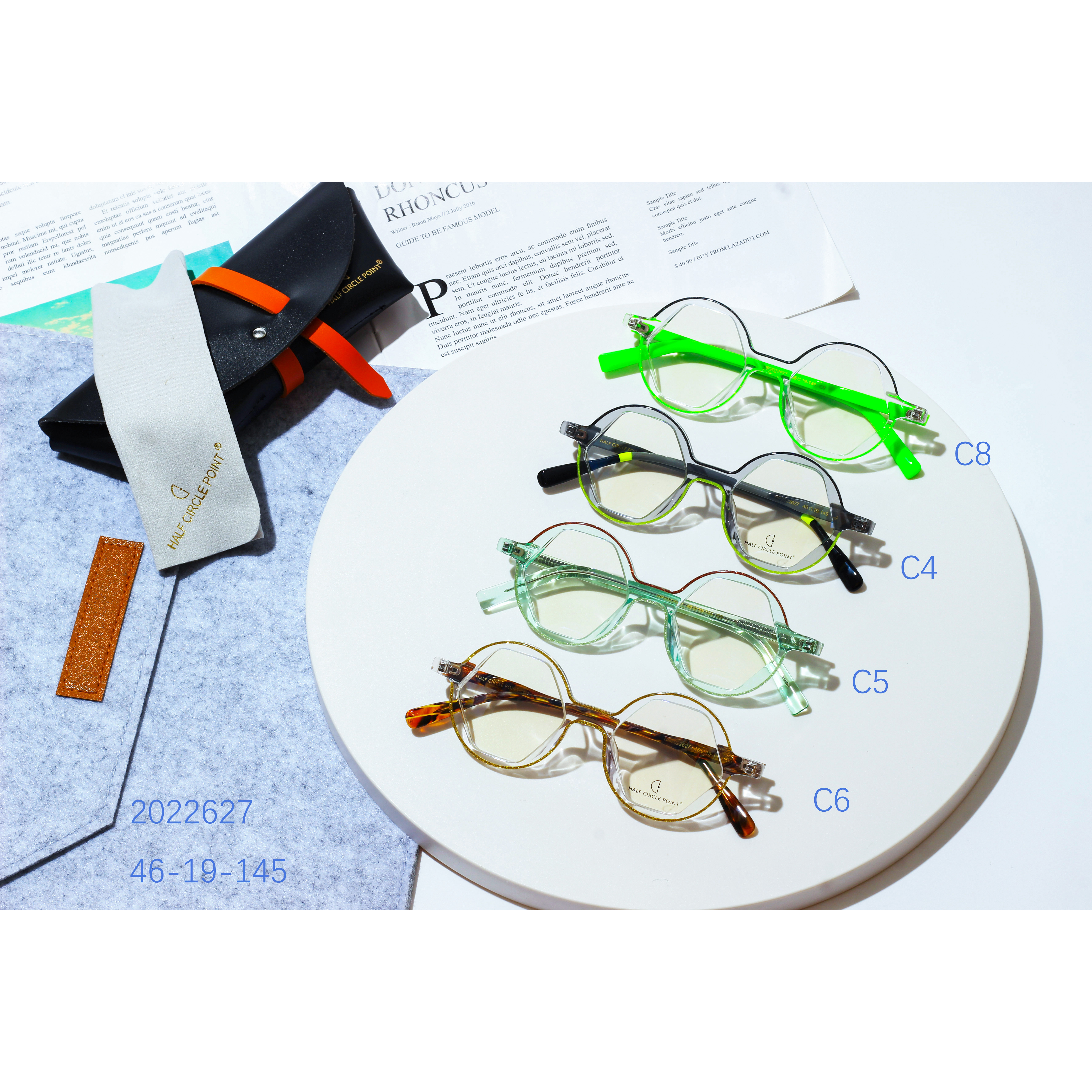 एसीटेट माज़ुक्शेल्ली ब्लू लाइट चश्मा चश्मा फ़्रेम विशेष रुप से प्रदर्शित छवि