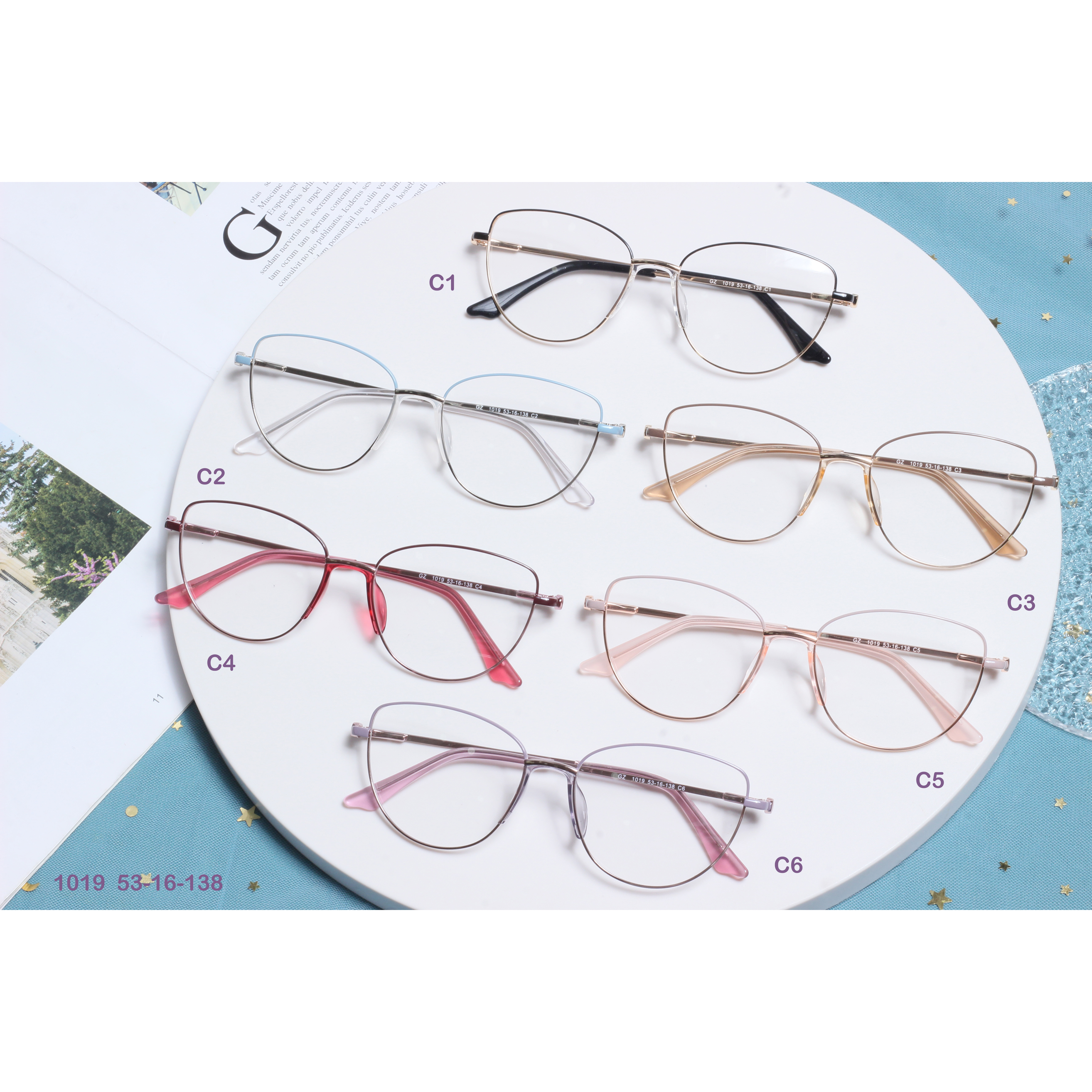 Olcsó áron keret fém szemüvegkeret készletre kész Optikai