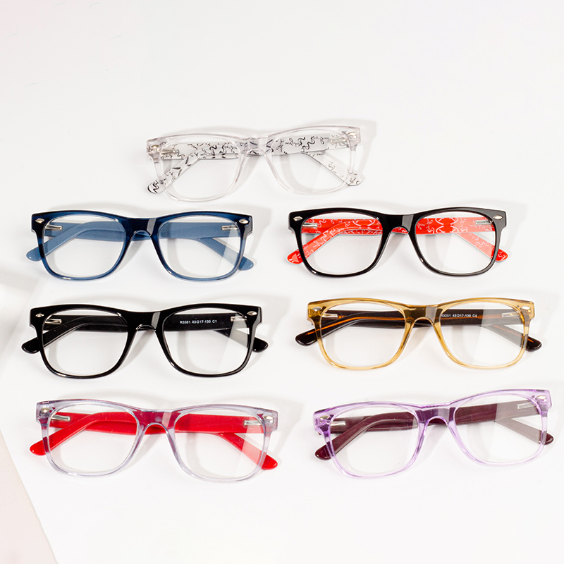 Monturas ópticas de gafas TR redondas para niños