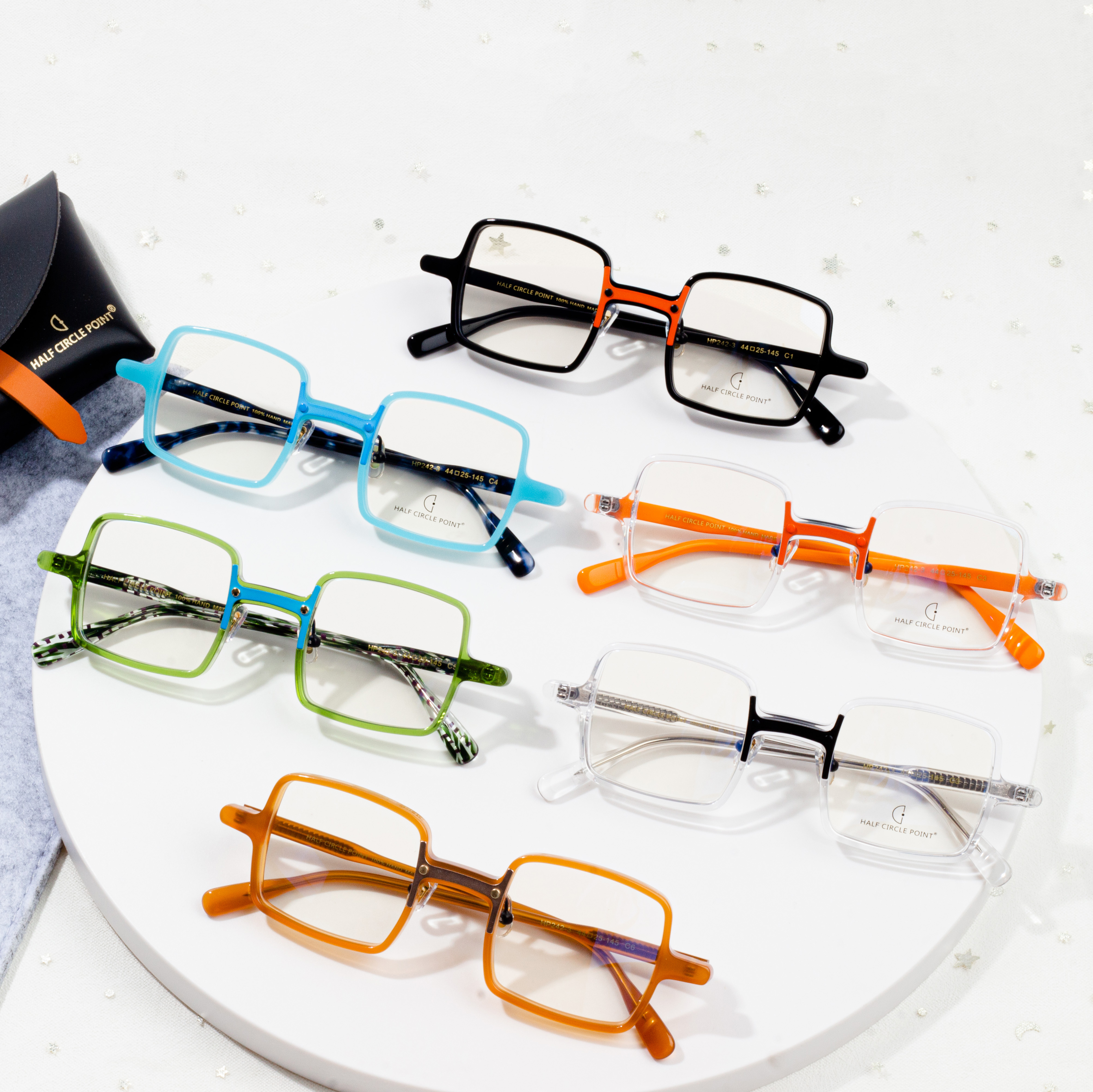 Novi originalni kvadratni acetat optički okviri za naočale