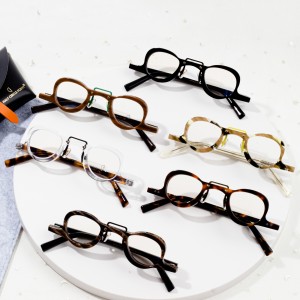 Unisex ručno izrađene četvrtaste naočale od acetata