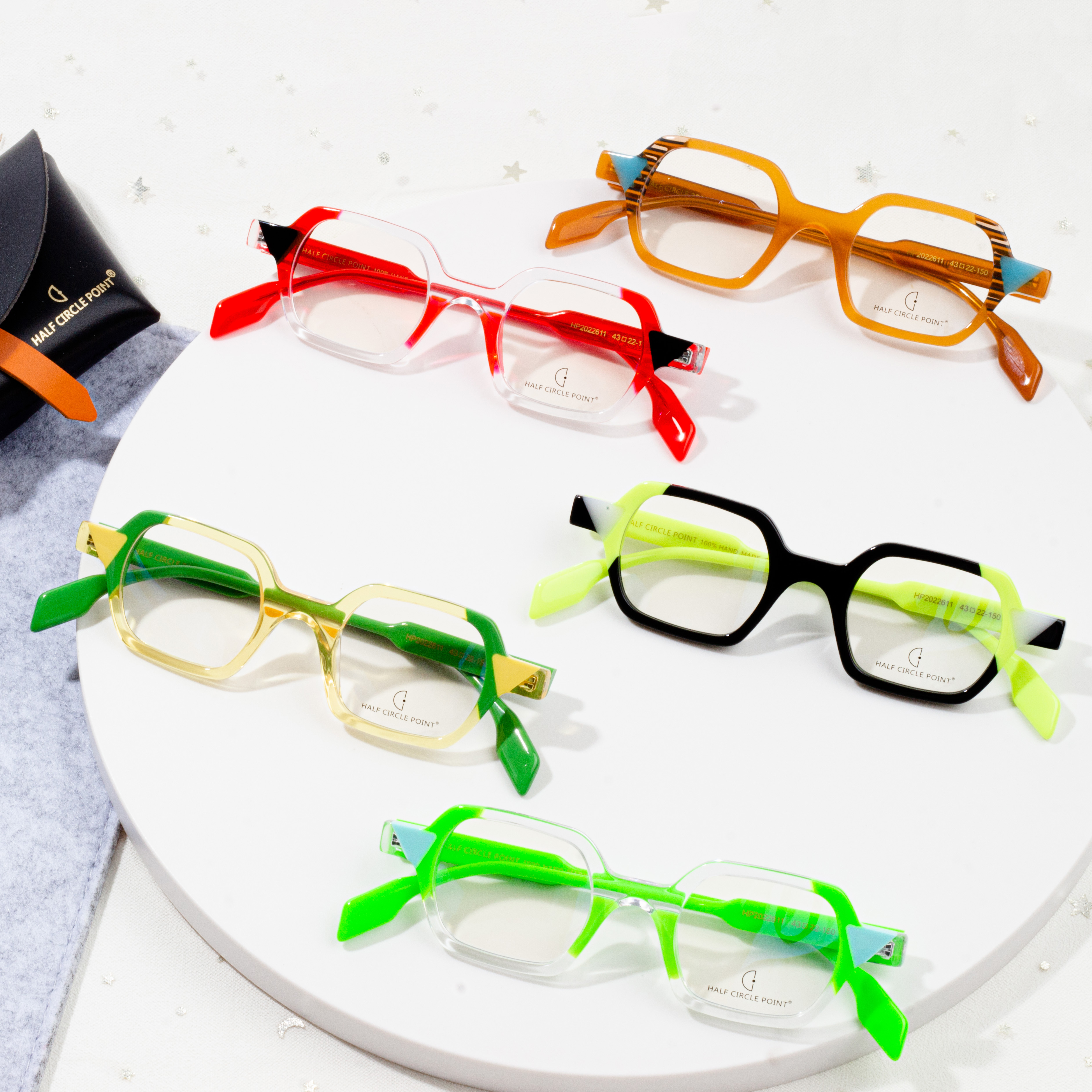 Syzet e reja të modës së rrumbullakët acetati