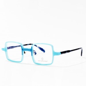 Små håndlavede acetat-runde optiske brillestel