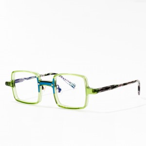 Novas armações de óculos ópticos de acetato quadrado originais
