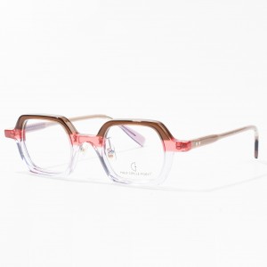 Bingkai kacamata unisex gaya asétat panganyarna
