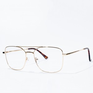 modna moška očala s kovinskim optičnim okvirjem