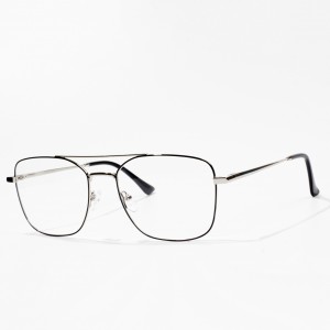 lunettes de vue à monture optique en métal pour hommes