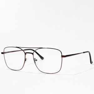modna moška očala s kovinskim optičnim okvirjem