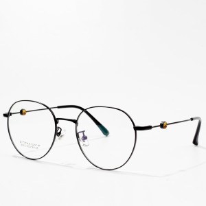 Очила титаниумски оптички рамки Трговија на големо со метални очила