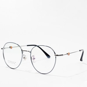 Eyewear Titanium Optical Frames ຂາຍສົ່ງແວ່ນຕາໂລຫະ