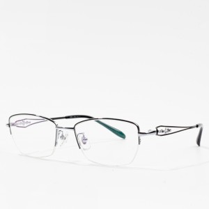 Fframiau eyeglass titaniwm pur ar gyfer menywod