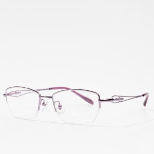 Montures de lunettes en titane pur pour femmes