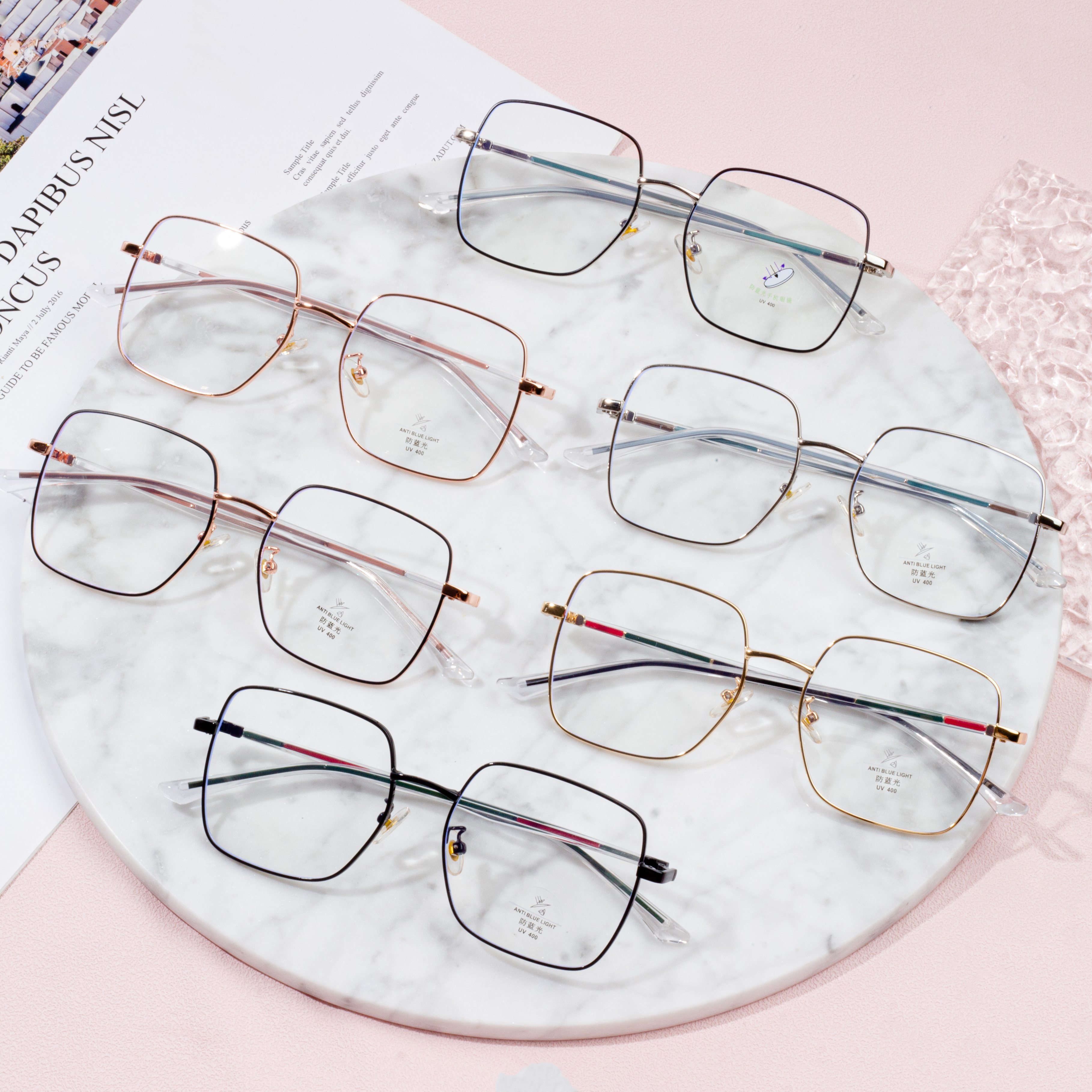 retro szemüvegkeretes fém szemüveg
