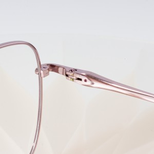 Bunder Circle Clear Lens Awéwé desainer kacamata optik pigura