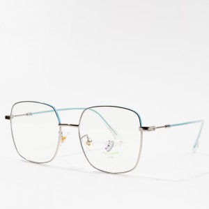 metallbriller med retro brilleinnfatning